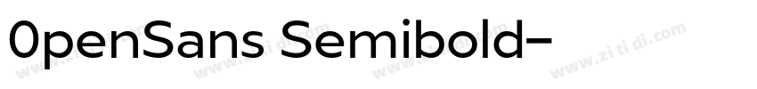 0penSans Semibold字体转换